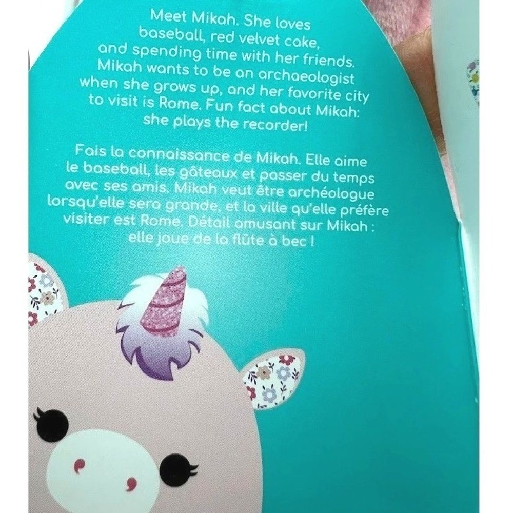 Squishmallows 8" Mikah the Unicorn Floral Spring Plush NWT - Picture 6 of 6